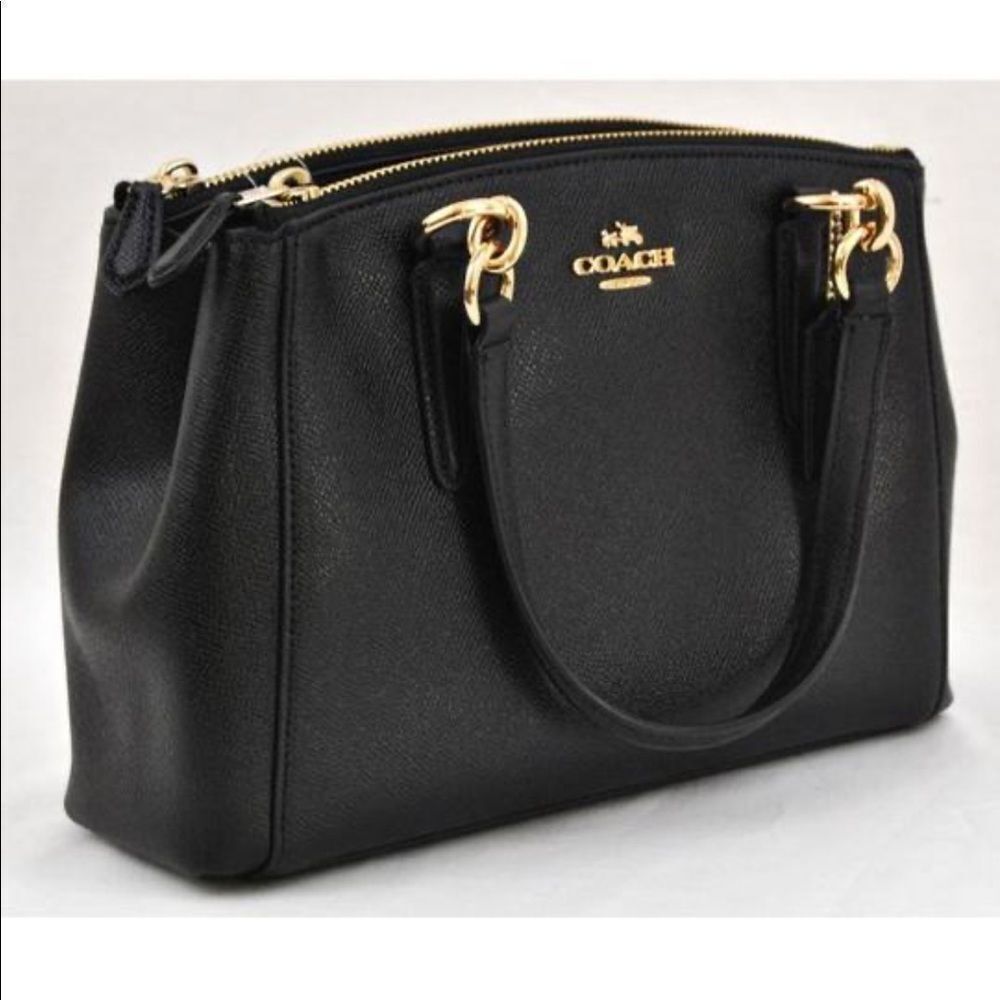 Coach Purse In Black Pebble Leather Nolita Satchel Women’s Bags 35650​​​ - Picture 3 of 16